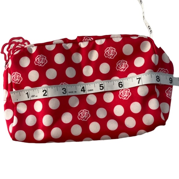 ✨ 3/$15 Unused Pink Polkadot & Flower Lancôme Toiletries/Makeup Bag - Picture 5 of 6